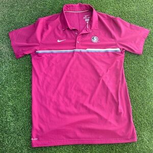 Florida State FSU Polo Shirt Collard Shirt